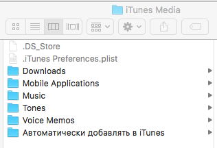 Медиатека iTunes на диске