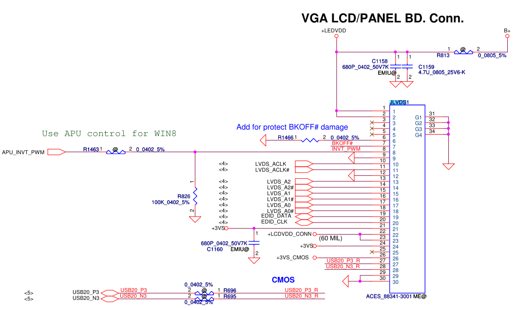 Схема Lenovo IdeaPad G505 Compal VAWGA/GB LA-9912P AMD Kabini