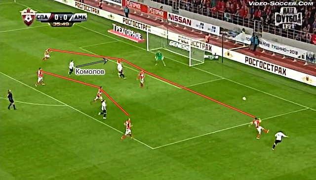 Богдан Бутко делает навес на Комолова