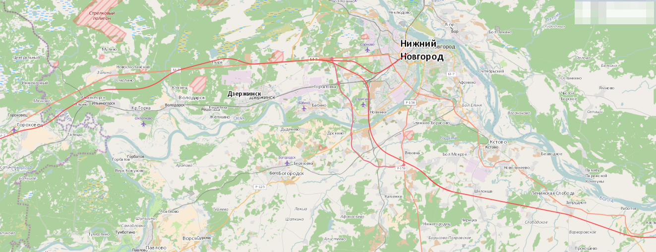 Москва казань новая трасса схема в нижегородской области