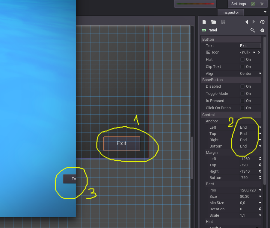 Anchor work? Godot Engine Q&A