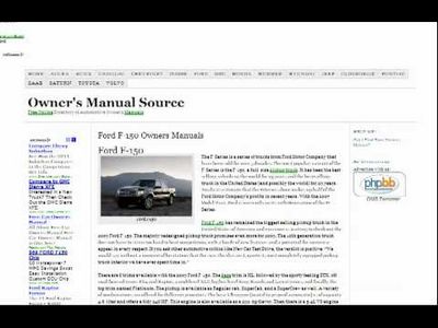 2005 ford f150 owners manual