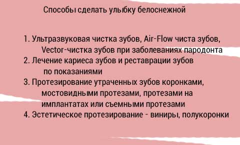 Как получить белозубу улыбку алгоритм