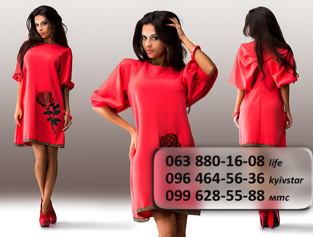 Красное Платье Туника фото 22