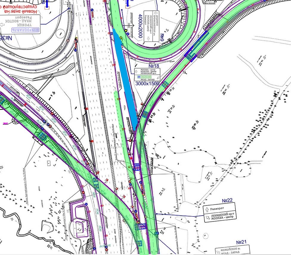 Схема развязки мкад и м4 дон