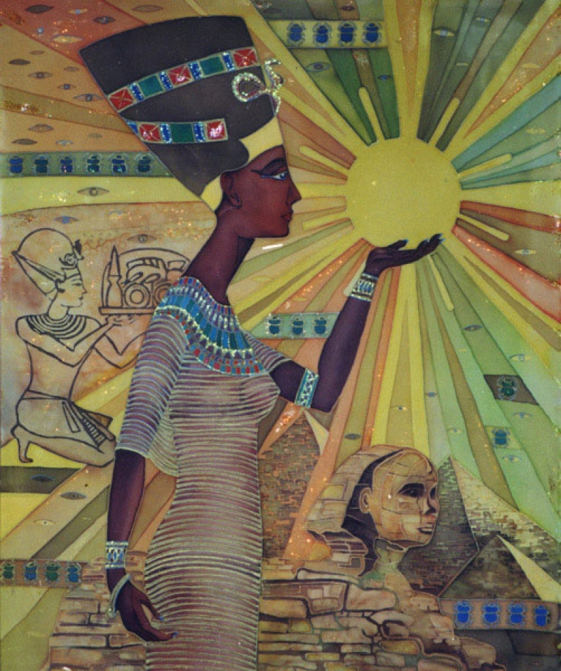 Перед тобой четыре произведения искусства посвященные еде. Египетская живопись Нефертити. Картины Нефертити древний Египет. Нефертити древнеегипетские изображения. Нефертити Египет арт.