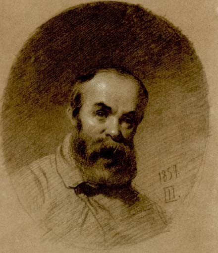 Тарас Шевченко. Автопортрет 1857 року.