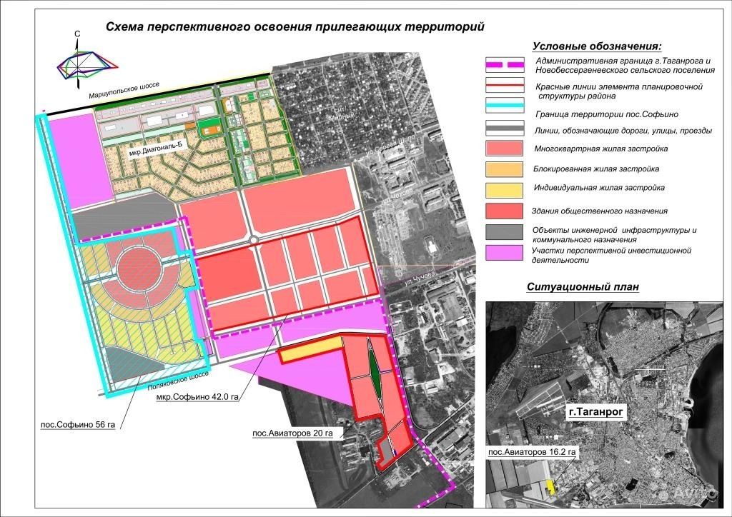 Андреевский район таганрог карта