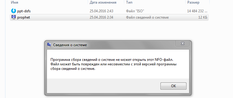 Файл о сведениях системы. Как открыть сведения о системе. Nfo файл. Система не может открыть nfo файл Windows.