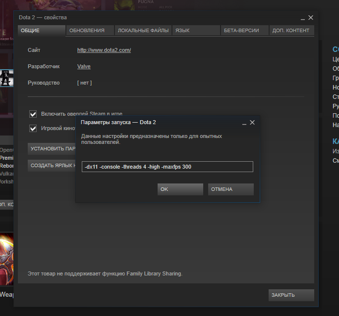 Параметры запуска для доты. Параметры запуска Dota 2. Параметры запуска стим. Стандартные параметры запуска. Разрешение через параметры запуска.