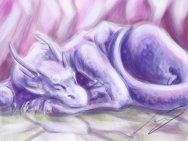 спящий дракоша