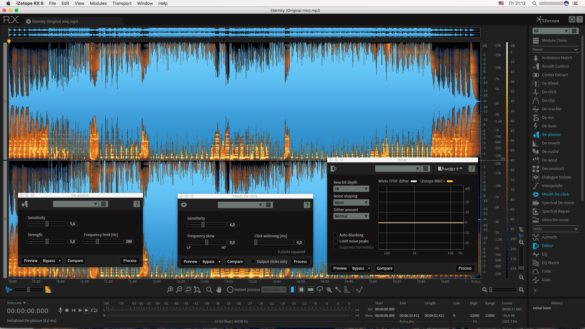 Advanced audio editor