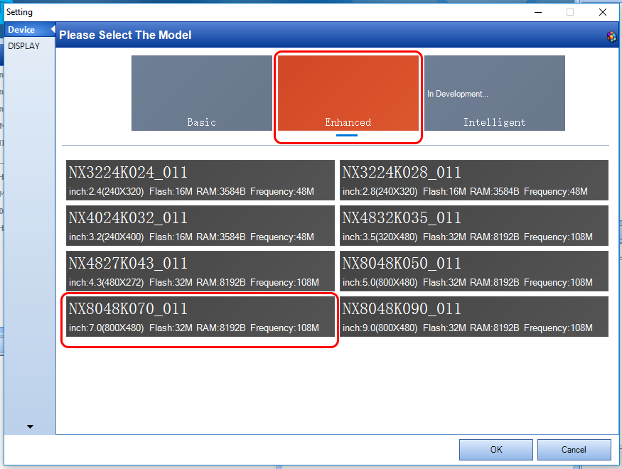 Device setting