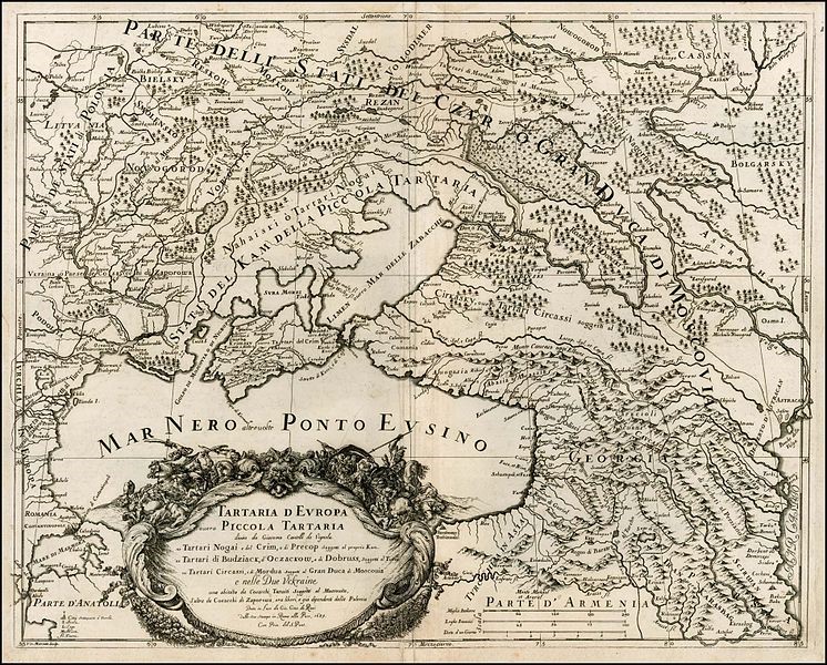 італійська карта Південно-Східної Європи 1684 року