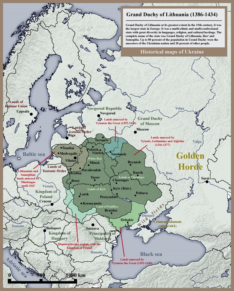 Велике князівство Литовське, Руське і Жемайтійське у 1386—1434 роках