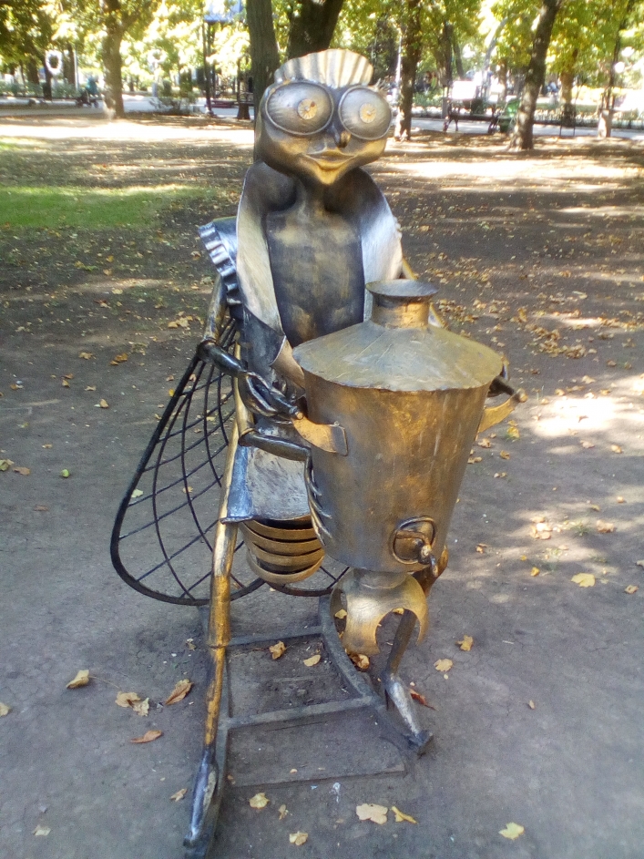 Парк кованых фигур в Донецке - творение мастеров со временем, запечатленное железом