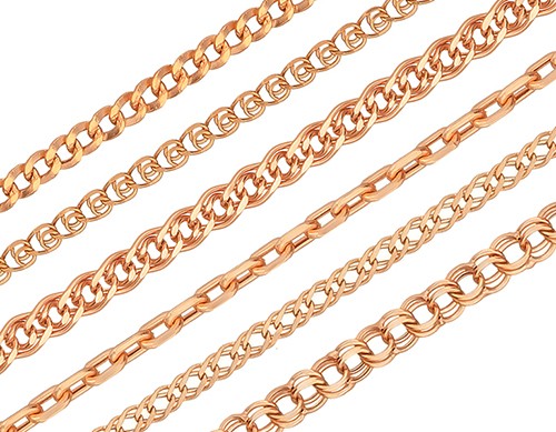 Популярные виды плетений золотых цепочек