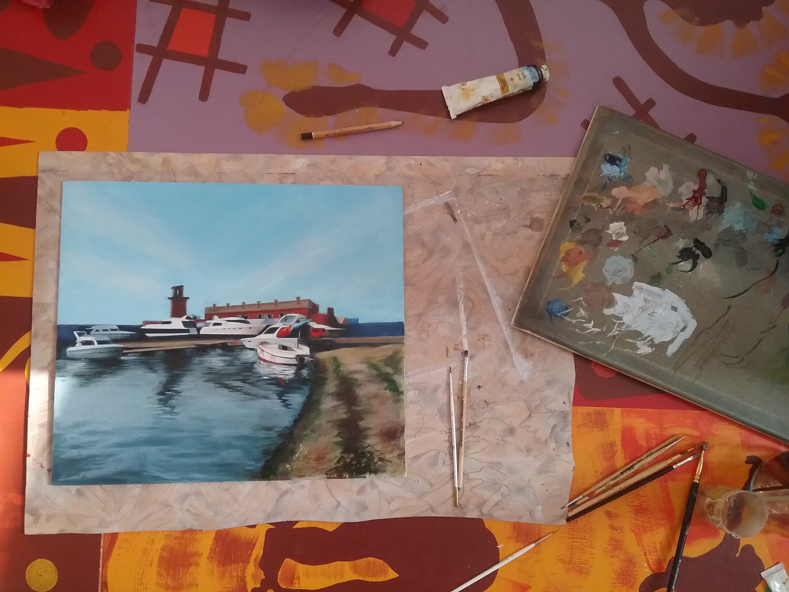 море, картина маслом, холст на картоне море, картина маслом, холст на картоне