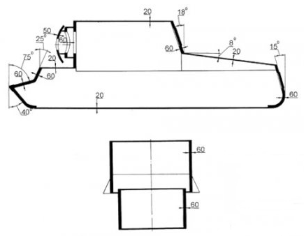Чертеж танка су 100