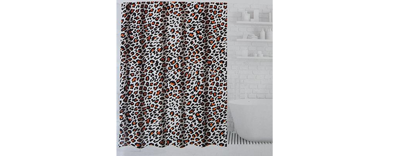 шторки для ванной леопард