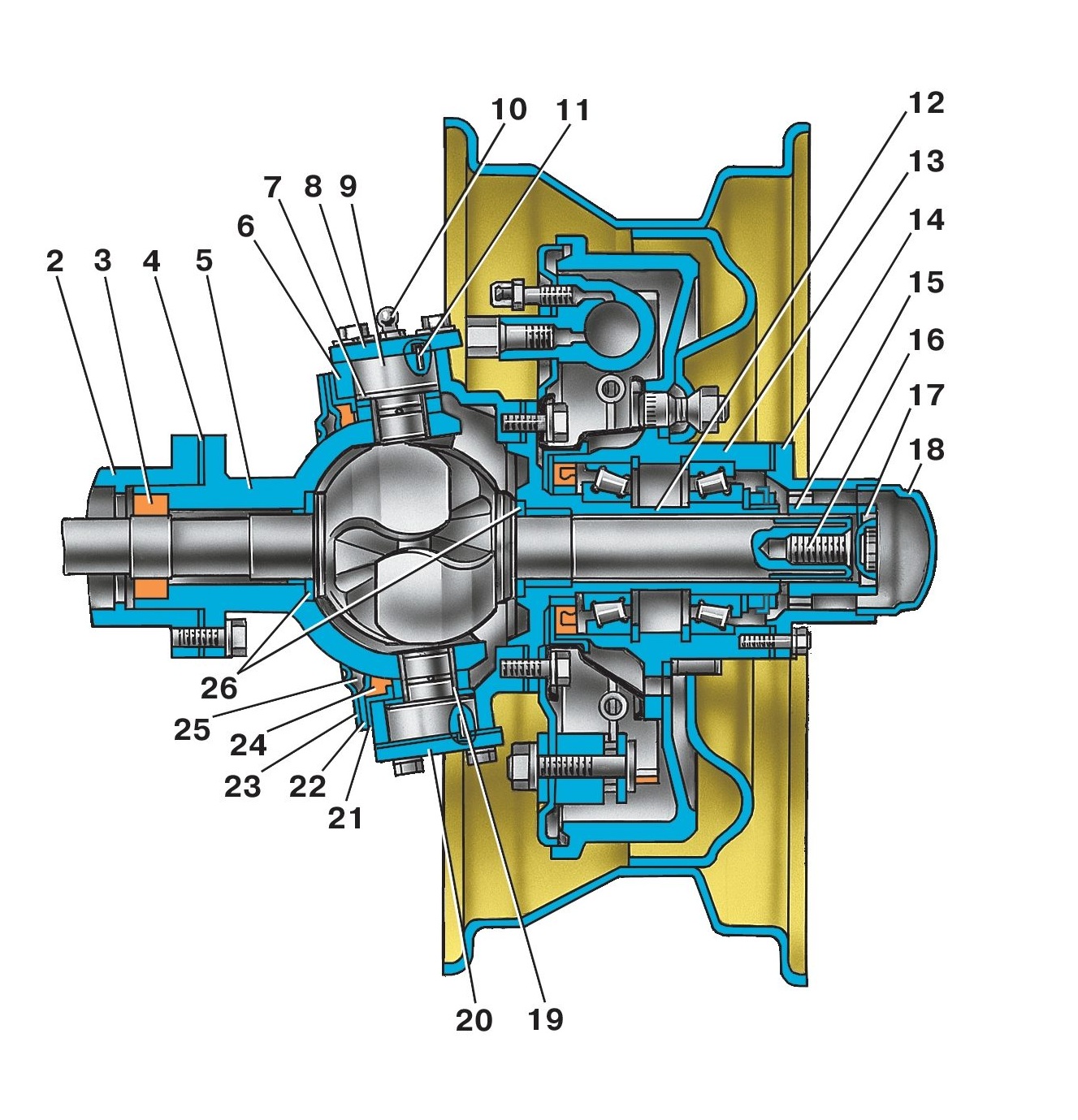 Схема подкачки колес газ 66