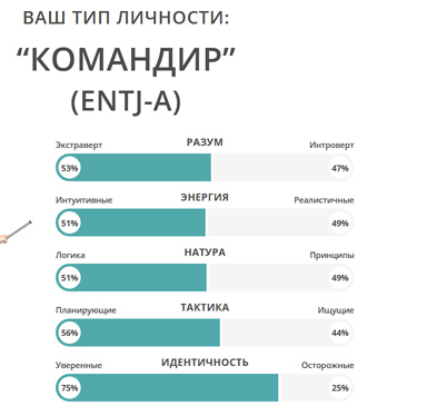 Тип личности командир примеры