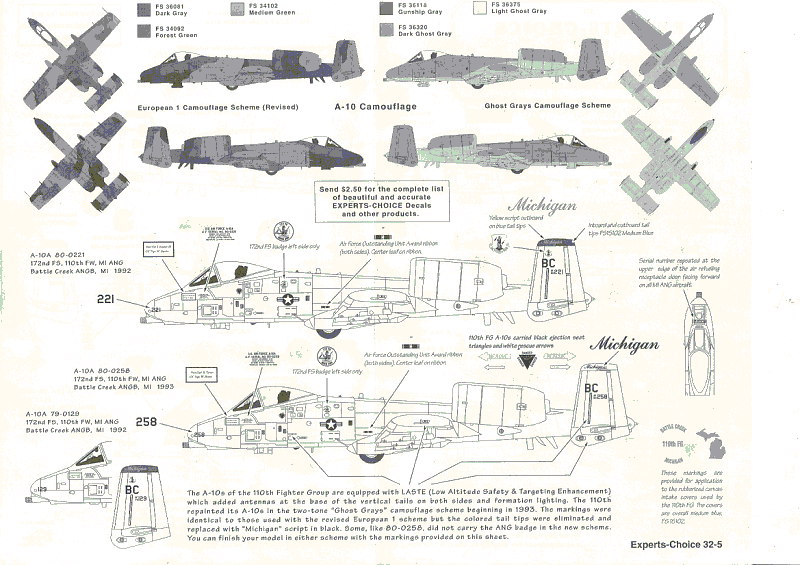 Чертеж a 10 thunderbolt