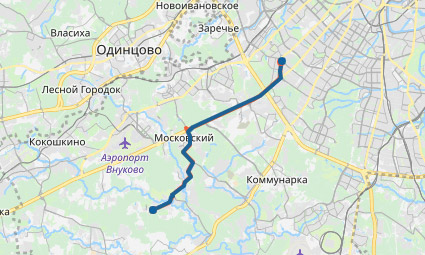 Карта одинцово лесной городок