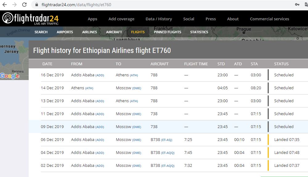 Ethiopian Airlines (ETH)  Эфиопские авиалинии отзывы, транзит, багаж