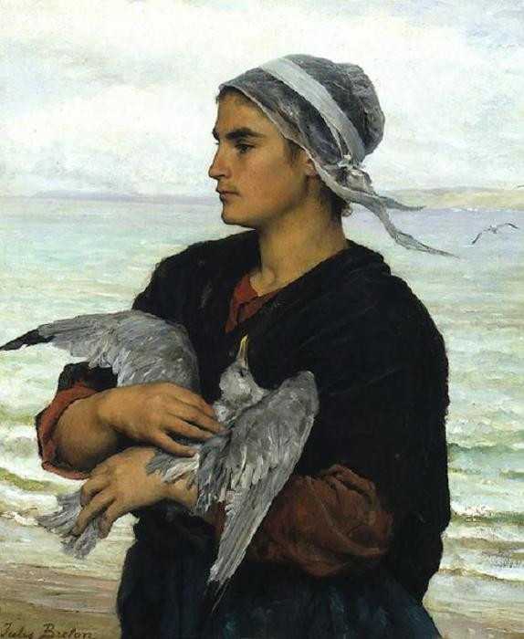 Jules-adolphe-Breton-The-Wounded-Sea-Gull.jpg