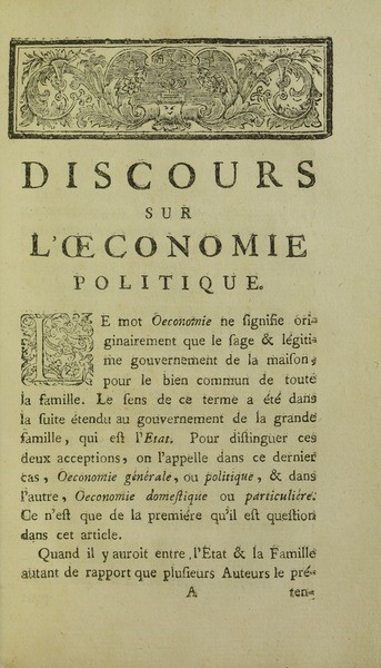 Жан-Жак Руссо спеціальний трактат (1755, опублікований 1758)