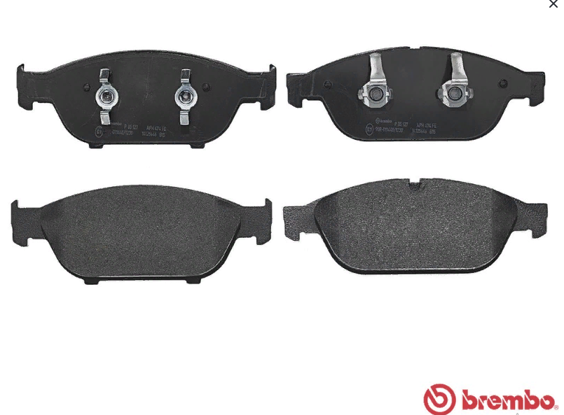 Колодки тормозные перед (A6) Brembo P85127 аналог 4G0698151S(M,B)