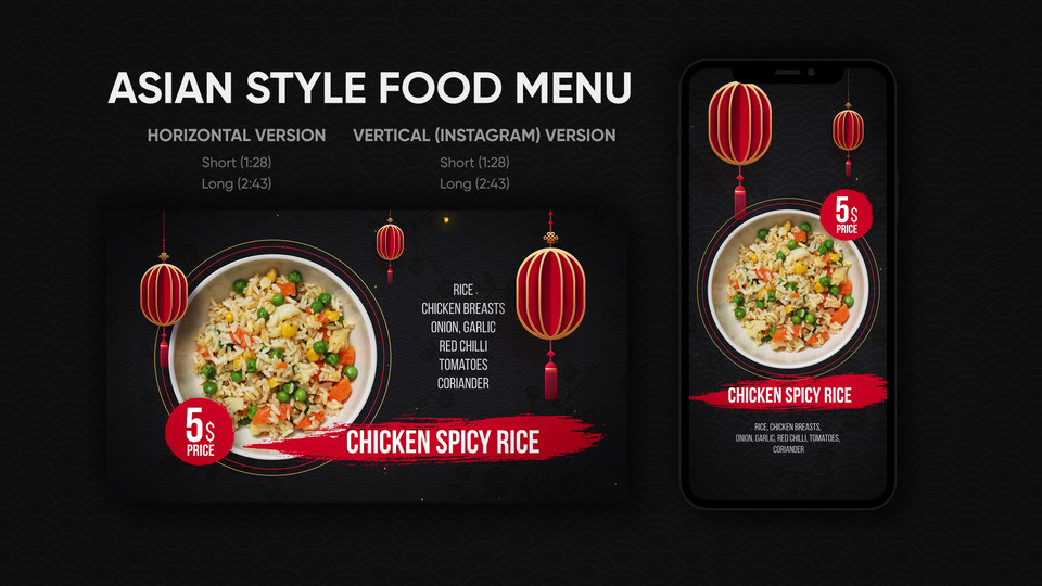 Asian Style Food Menu - 2