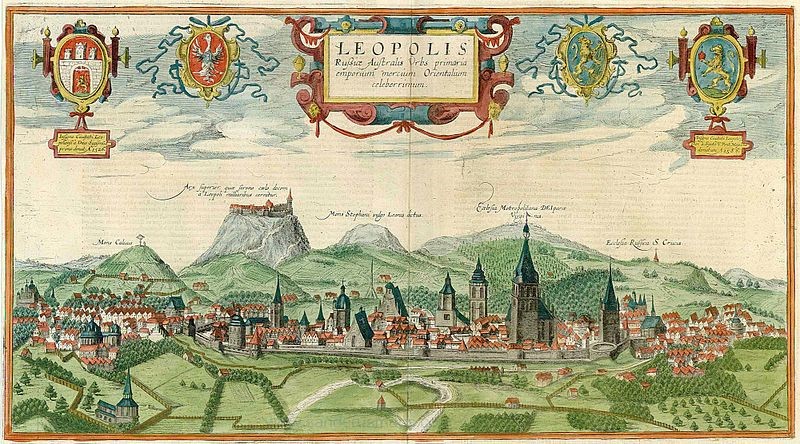 ЛЬВІВ. Панорама 1618 року.