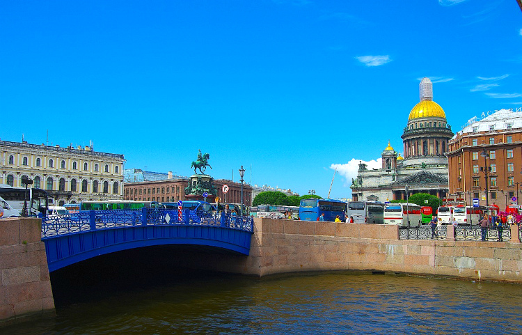 Синий мост санкт петербург самый широкий в мире фото