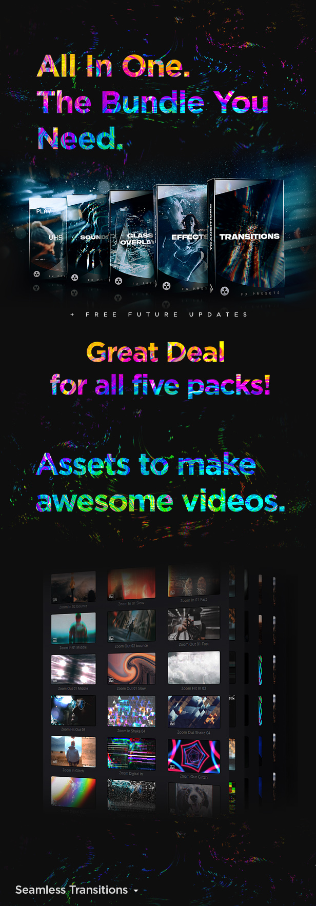 FX Presets Bundle for DaVinci Resolve | Transitions, Effects, VHS, SFX - 8