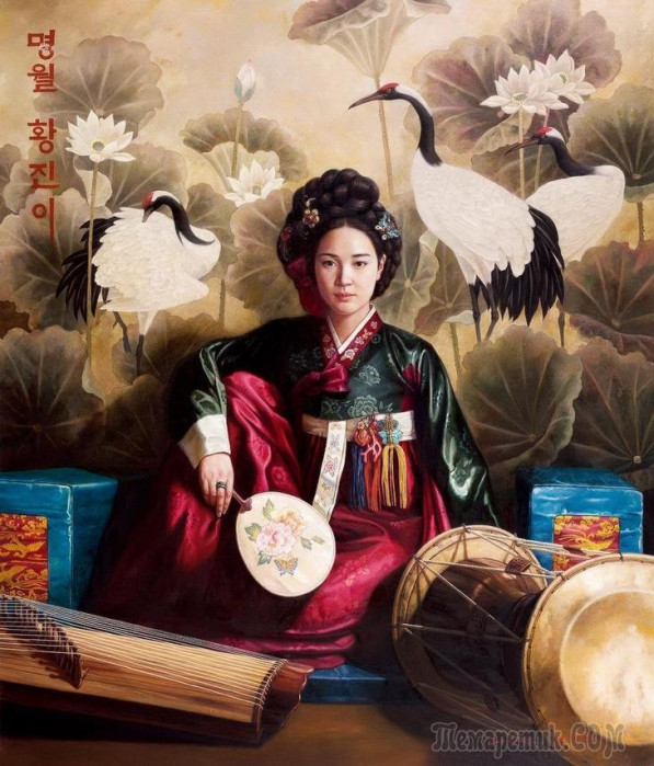 ×õâå Ûêãþí (최옥균). Õâàí Äæèíúè (황진이, 黄真伊),.jpg